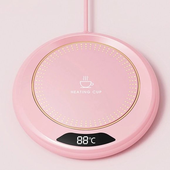 Other - New! Coffee Mug Warmer & Coaster With Auto Shut Off Thermostat (Pink)